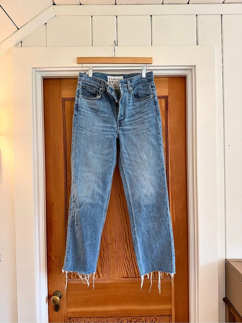 Frank & Eileen The Monaghan Jean Straight Leg Jeans Blue Waist 28